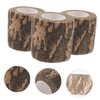 CHILDWEET 3rolls Flexible Camouflage Tape Non-Woven Fabric Latex Breathable Outdoor