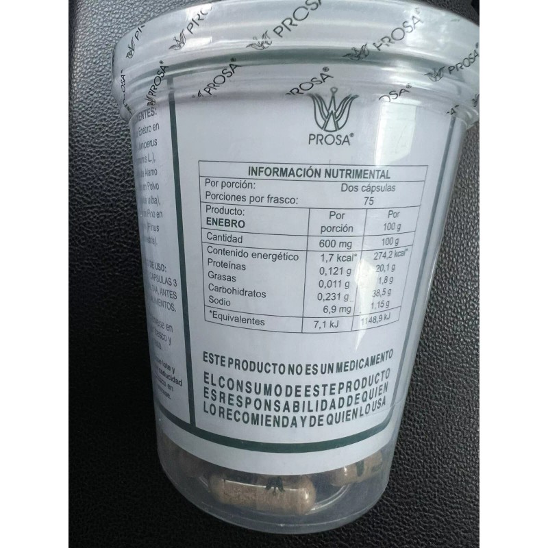Prosa Enebro 150 Capsulas Natural Prosa Enebro Capsules
