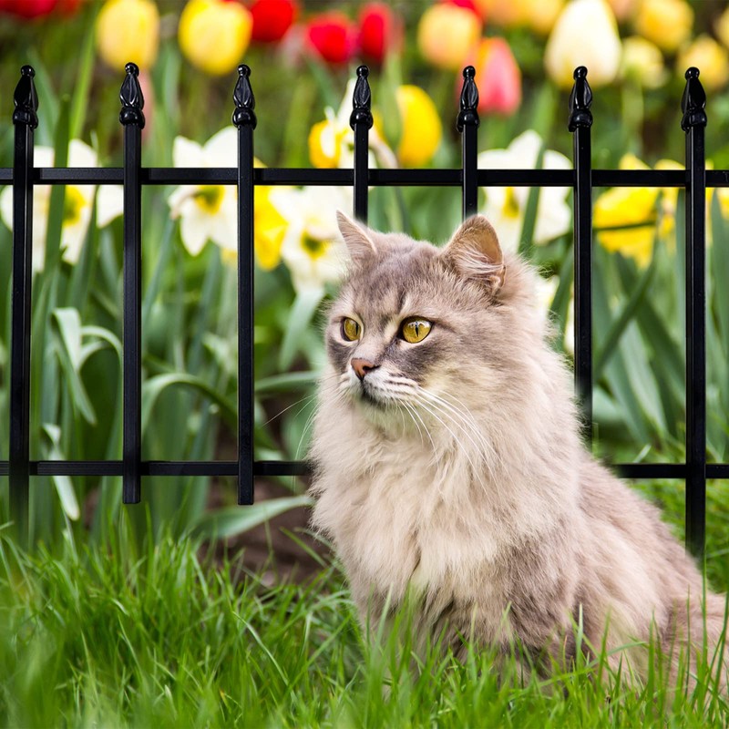 Thealyn Metal Decorative Garden Fence 22" Wide x 18" High