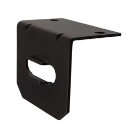 Aulpq Vehicle-Side Trailer Wiring Harness Mounting Bracket, for 4 Way Trailer Plug and Trailers Wire Connector, Compatible with 58301, Gloss Black Powder Coat