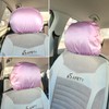 2 Pack Satin Car Headrest Cover Hair-Saving Satin Headrest Cover