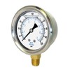 PIC Gauges 201L-204H Bottom Mount Glycerine Filled Pressure Gauge w/