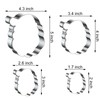 Santa Face/Head Cookie Cutter Set for Christmas Baking, 5/4/3/2 inch,