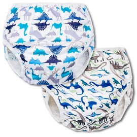 Joyo Roy Baby Swim Nappies 2PACK - Reusable Swim Nappy Covers for Baby Boy (3-6 Months) Size 2