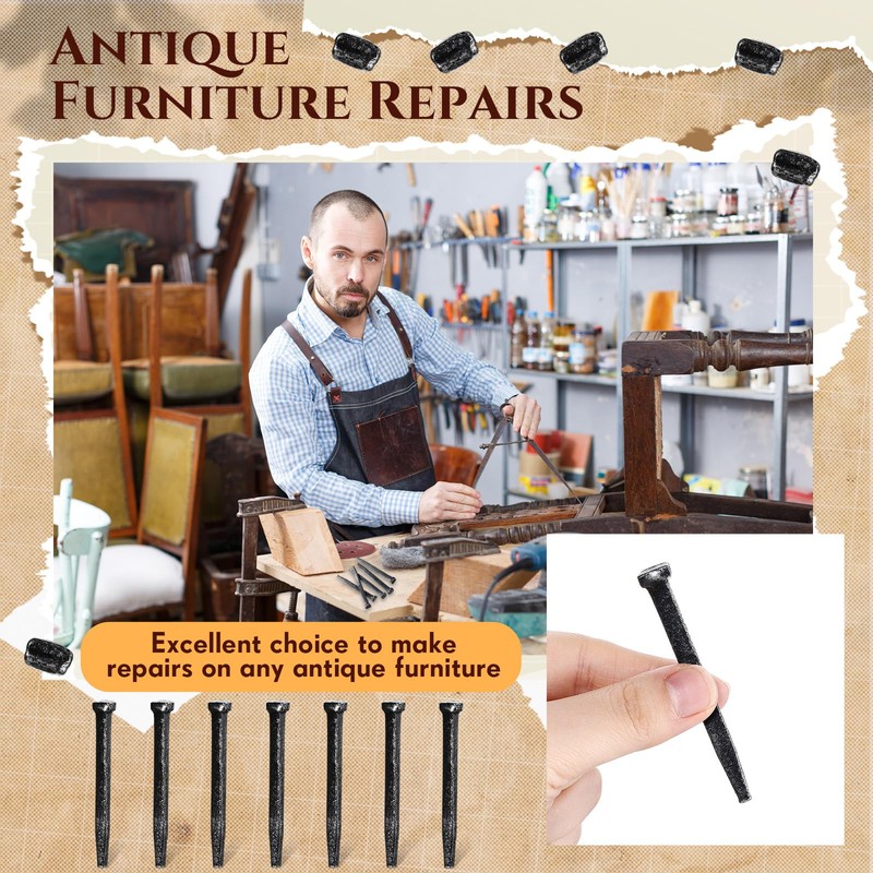 2.5" Wrought Head Nails Decorative Antique Rose Head Nail Crucifixion