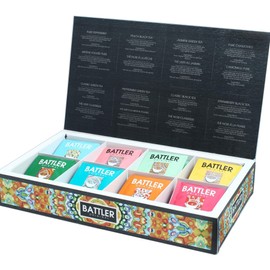 Battler Original Tea Gift Box – 80 Envelope Tea Bags (8 x 10 x 2g) – 8 Assorted Varieties Including Herbal, Green & Black Teas – Ceylon Tea Sampler