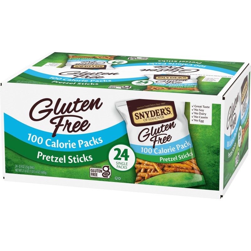 Snyder's of Hanover Gluten Free Pretzel Sticks, 100 Calorie Individual