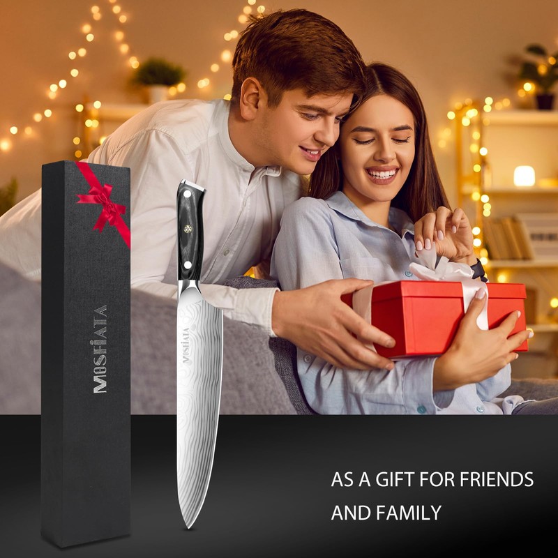 MOSFiATA 10" Super Sharp Professional Chef's Knife，German High Carbon Stainless