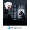 ZOSI 4Pack 2.0MP HD 1080P Security Cameras Kit, 80ft Night