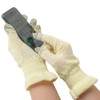 【絹屋】100% Silk Smartphone Compatible Short Gloves (4381), citrine