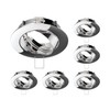 ledscom.de 6 pcs. recessed Ceiling Frame CIRC, Round, swivelling, Glossy