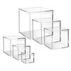Worown 6 Pcs Acrylic Cube Box with Lid, Clear cube
