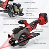 SHALL 20V Cordless Mini Circular Saw, 4-1/2’’ 4000RPM Power Circular