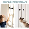 Klurent 4" Barn Door Latch Door Lock Hardware, Sliding Door