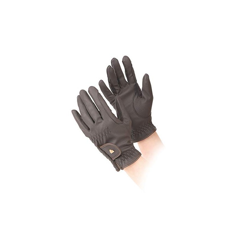 Aubrion Shires PU Synthetic Leather Horse Riding Gloves Child -