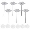 PATIKIL 4 Inch Perforated Insulation Pins with Round Washers, 40