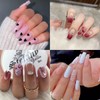 Sutaozhi 6 Sheets Valentine's Day Nail Stickers 3D Heart Nail