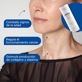 TRIOXIMED Crema Antiedad para el da con FPS 50, combate signos de envejecimiento, atena lneas de expresin y acelera la produccin de colgeno           