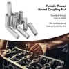 10PCS Female Thread Coupling Nut M8 X 1.25 12 L40mm