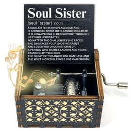 Sister Music Box Gift, You are My Sunshine Hand Crank Wooden Musical Boxes, Sisters Gifts from Sister, Christmas Birthday Graduation Presents for Best Friends Female Soul Sister Bestie BFF-563