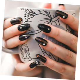 VICASKY 1set Daisy Flower Wood Pulp Nail Stickers for DIY Nail Art Decor for Personal Use Unique Floral Designs for Creative Manicure for Friends and Family 4boxes