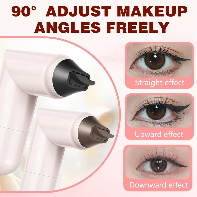 2 Pcs Gel Eyeliner Pencil Set, 2025 New Foldable Eyeliner