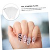 Healvian 6pcs Nail Art Stamping Templates Floral Pattern Nail Decoration
