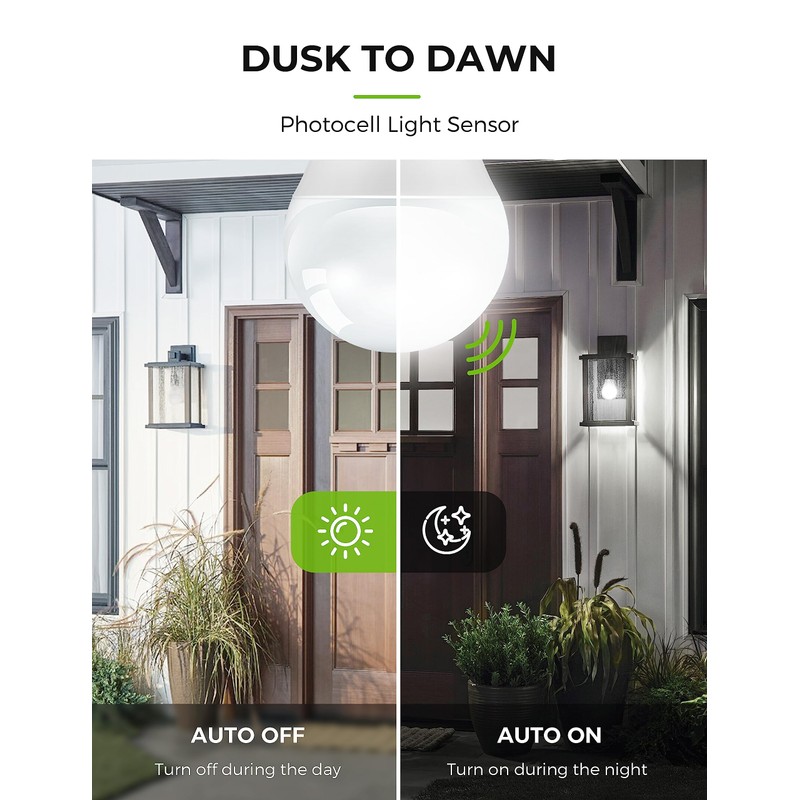 L LOHAS LED Dusk to Dawn Light Bulbs, E26 Bulb