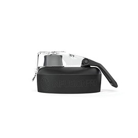 Infusion Pro Adventure 32 oz Fruit Infuser Water Bottle - Top Lid Replacement with Silicone Seal - (Black)