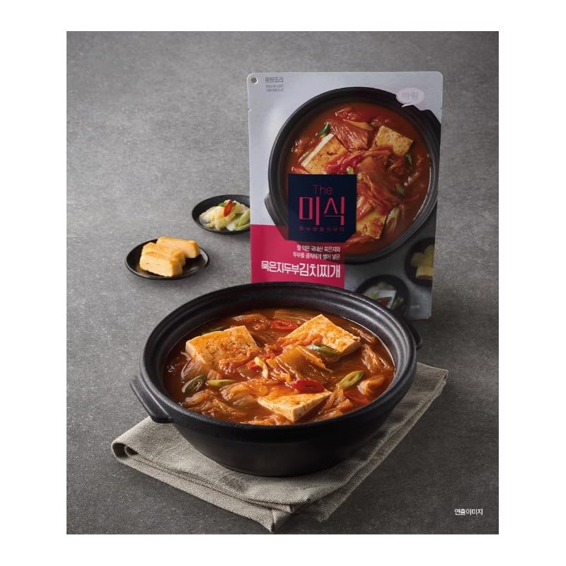 Traditional Korean food Kimchi Stew with Tofu (2pack) 더미식 묵은지