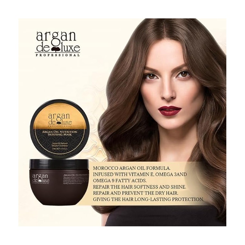 Argan Deluxe Professional Hair Care Set, Argan Oil Serum 50ml