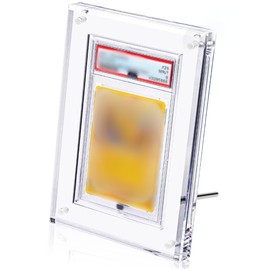 【UV Cut Rate 99.8%】Acrylic Honpo PSA Compatible Screw Down Magnet Loader PSA CGC Compatible Display Case Stand Included for Appraisal Display Storage High-Quality 1.8 cm Thick (PSA 1-piece_Clear
