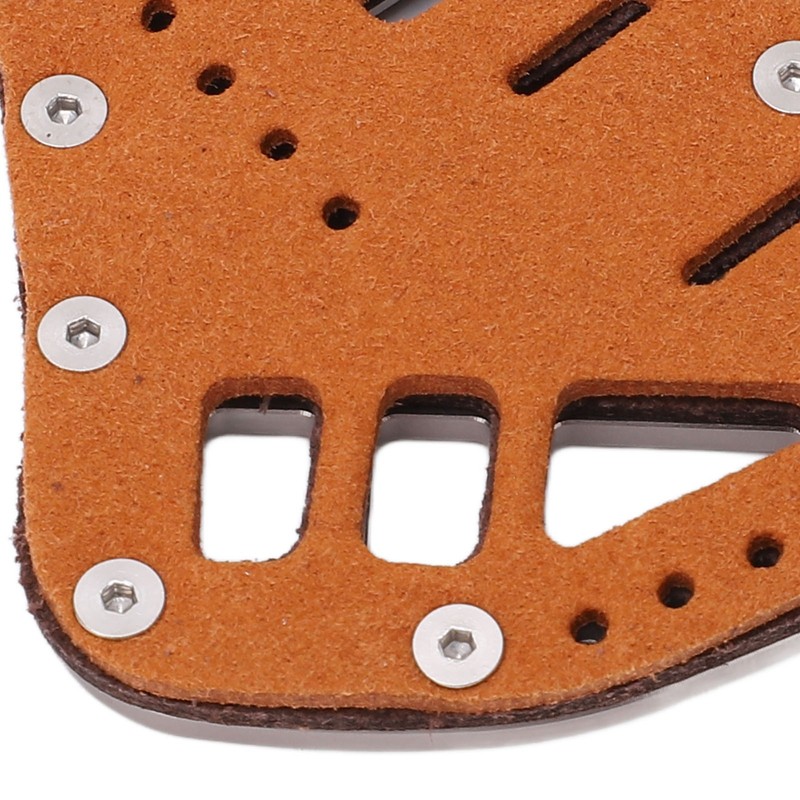 Leather Archery Finger Tab Protect Guard Recurve Bow Protector Shooting