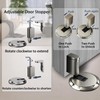 HOOFUS No Magnetic Mechanical Floor Door Stopper,Adjustable Door Holder, for