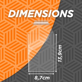 Friki Monkey Card Sleeves for PSA Slabs, Graduated Card Sleeves, Sleeves for PSA Size 87 x 139 mm, Letter Size Graduated PSA, CGC, PCA..., Slab Protectors, Sleeves Pack of 50