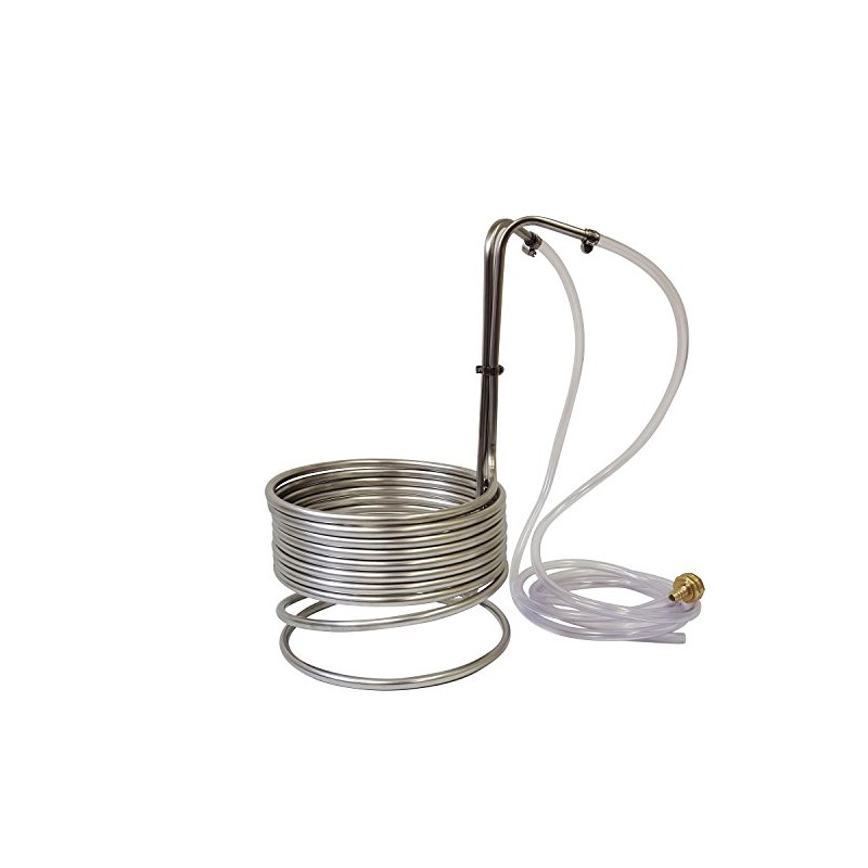 Super Efficient 3/8" x 25' Stainless Steel Wort Chiller