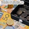 Cash Box Lockable Small Lockable Box Tills with Slot Cashbox