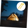 Mipcase Heavy Duty Plastic Tent Pegs Yellow Beach and Garden