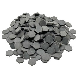 Cayway Mini Bricks Tiny Bricks, Miniature Brick for Landscaping, Mini Wall for Mini Garden Accessories (360 PCS Hexagon, Black)