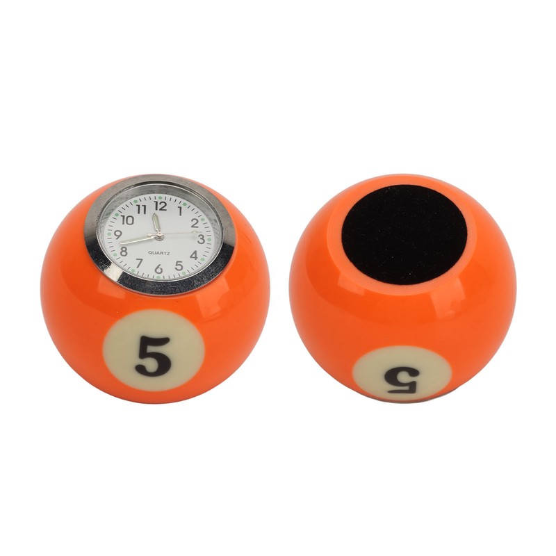 Ball Shape Table Clock Billiards Ball Clock Resin Accurate Decorative