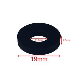 TIOMIOSEA Shower Hose Washers 11 x 19 x 2 mm Pack of 35 Tap Connection Sealing Rings Rubber Flat Washer for Shower Head, Seal Shower, Washers Seals Rings