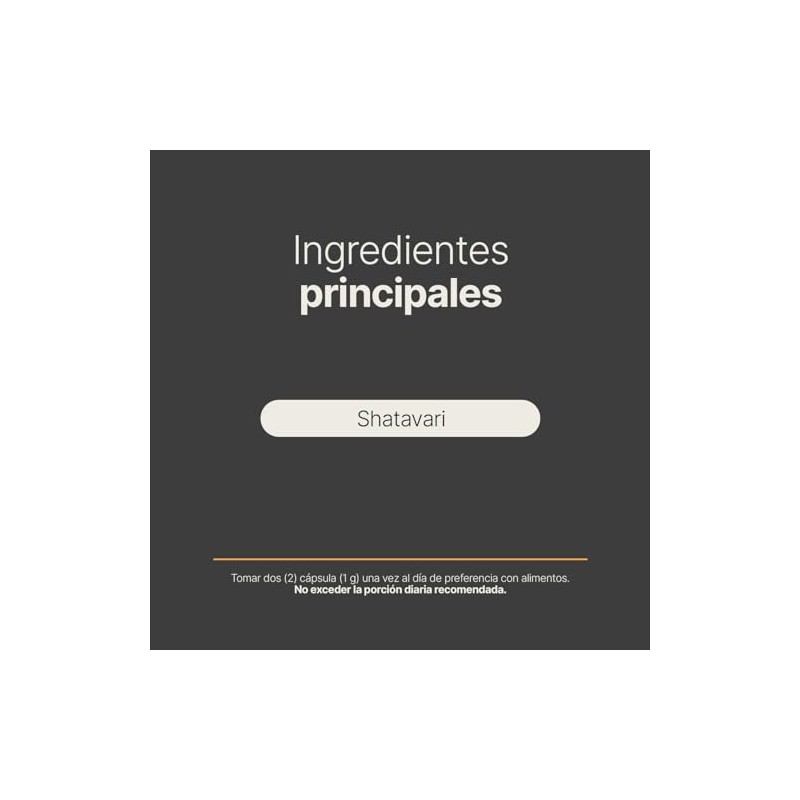Shatavari Puro 1000 Por Porción Adaptógeno Equilibrio Mujeres 180 Cápsulas