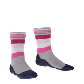 FALKE Unisex Children's Active Fox Socks Quick-Drying Breathable Cotton Functional Material Reinforced Striped Functional Socks Against Sweat Durable Non-Slip 1 Pair, Grey (Silver 3290)