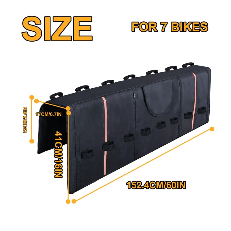 Amooca Tailgate Pad for Mountain Bikes Pickup Truck Tailgate Protection