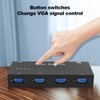Switcher Video Converter VGA Adapter HD Display Computer Accessories Black