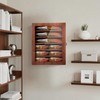 DecoWoodo Knife Display Case for Wall, Lockable Pocket Knife Display