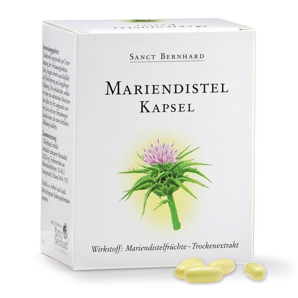Sanct Bernhard Mariendistel-Kapseln mit Mariendistelfrüchte-Extrakt 90 Kapseln