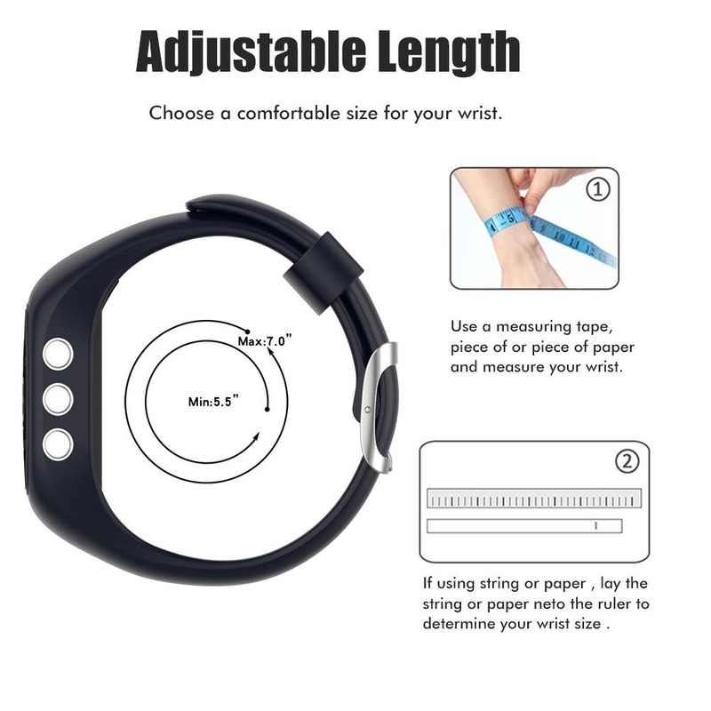 Silicone Watch Bands Replacement Bands Soft Comfortable with Steel Buckle