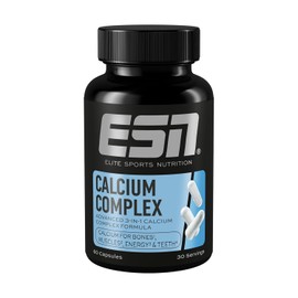 ESN Calcium Complex, 60 Kapseln, 500 mg Calcium pro Tagesportion, 3-in-1 Formel, hohe Bioverfügbarkeit - made in Germany