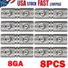 8x Wire Coupler Terminal Butt Connector 8 GA Gauge Input